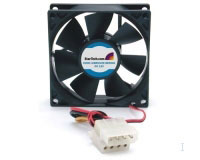 Startech.com Ventilador para Gabinete de Ordenador con Rodamiento de Lubricacin Permanente de 80x25mm c/ Conector LP4 (FANBOXSL)